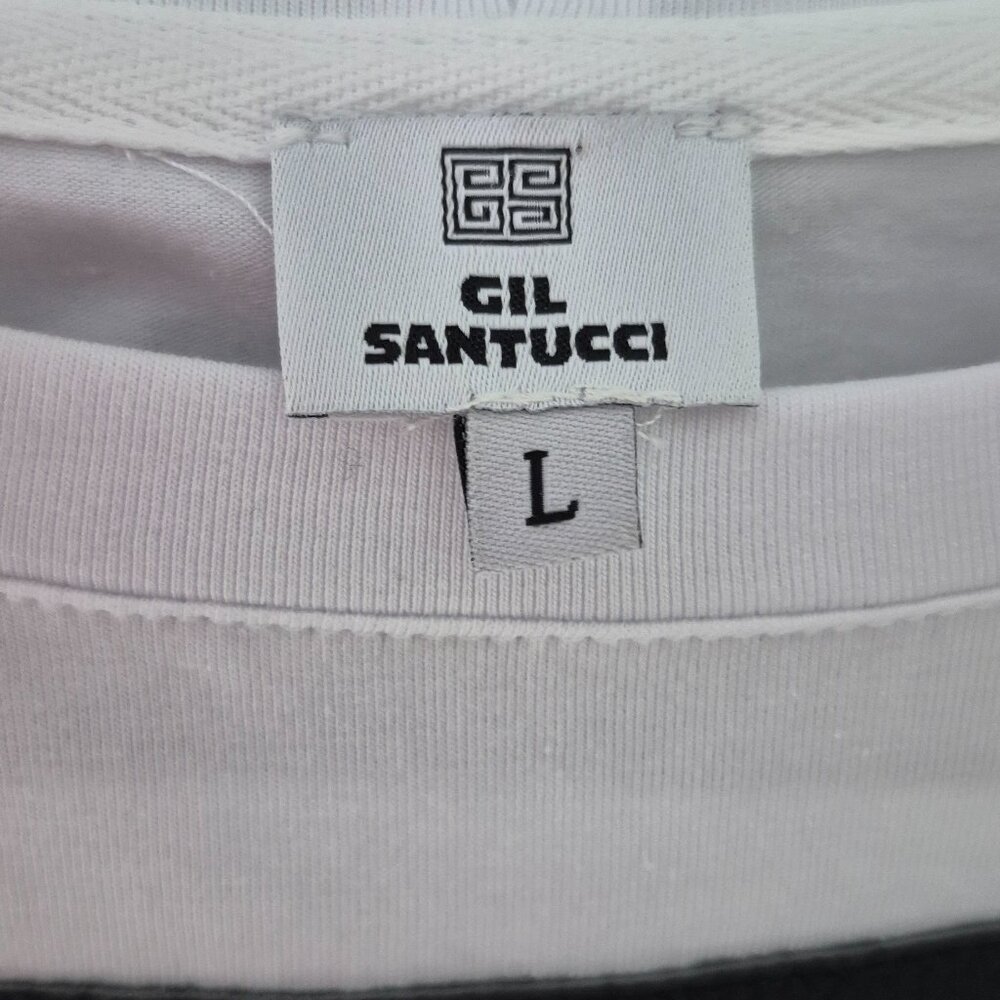 GIL SANTUCCI Asymmetrical Ruffle Trim Top T-Shirt - Picture 3 of 5